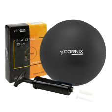 М'яч для йоги MiniGYMball Cornix XR-0371, 22 см, чорний