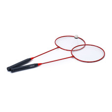 Бадмінтон залізний MS 0755(Red) ракетки 2 шт, волан, 64,5-20,5 см