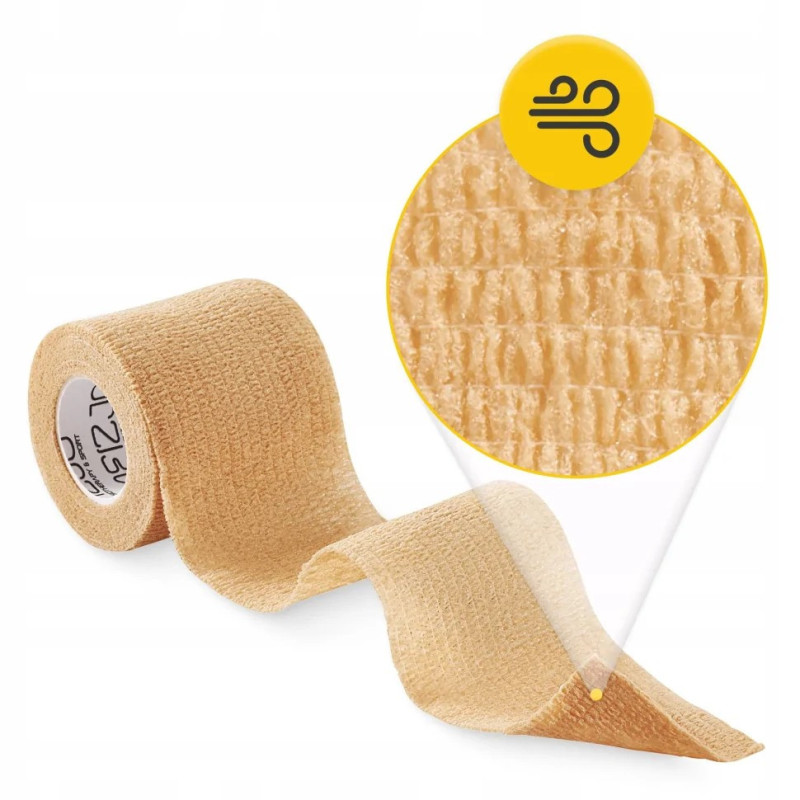 Когезійний еластичний бинт-бандаж Cohesive Bandage 4FIZJO P-5905973400855, 5 см x 4,5 м