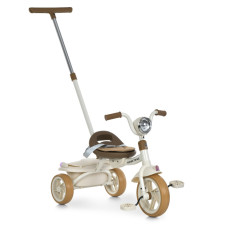 Дитячий триколісний велосипед MT 1037-1 Beige, з батьківською ручкою