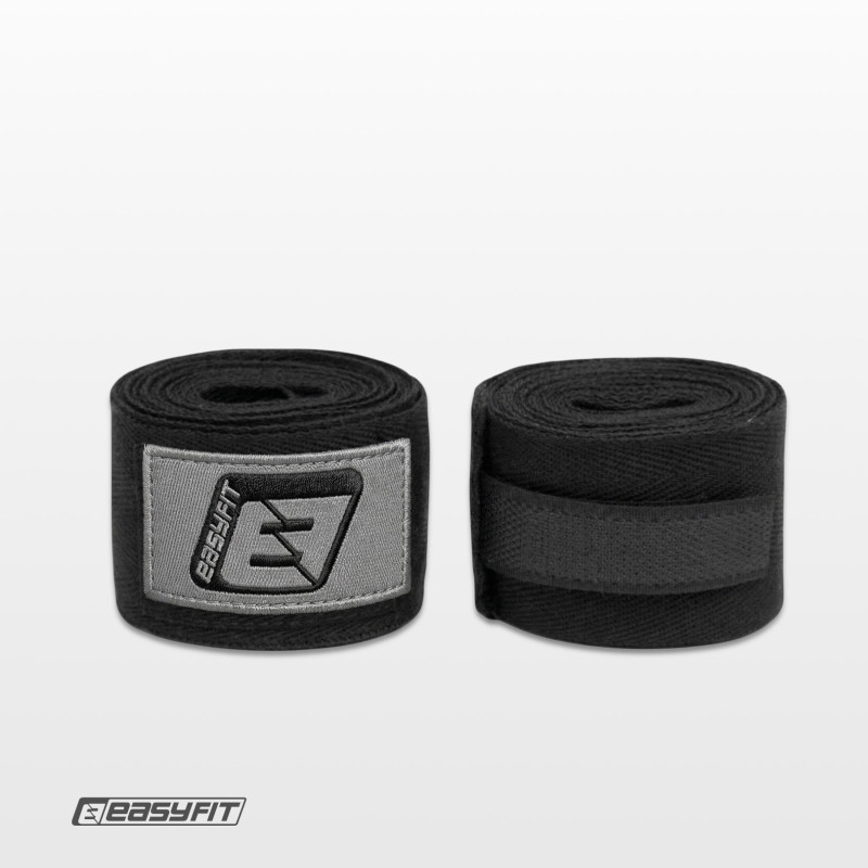 Бінти для боксу EasyFit EF-0374-30-bk, Classic Wrap, чорний 3 м