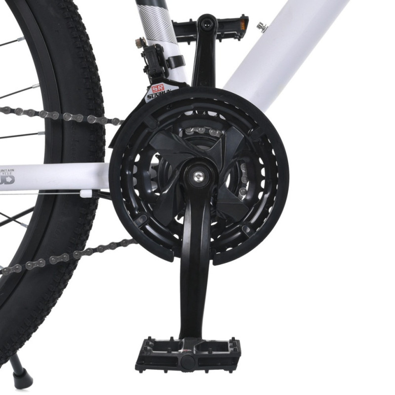 Велосипед SKD75 MTB 2605-2, 26 дюймів, сталева рама 16 Sunrun 24SP білий