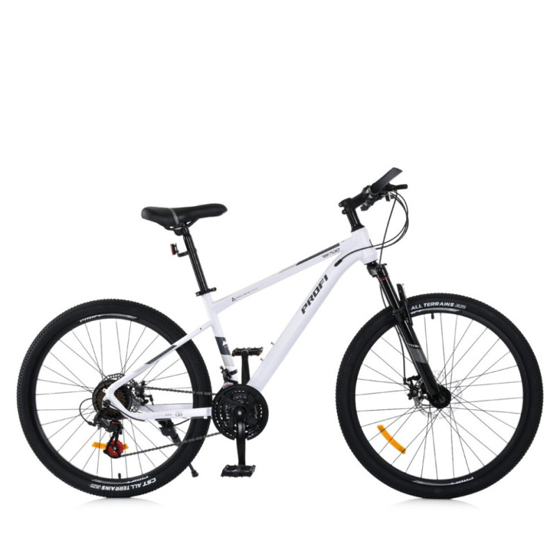 Велосипед SKD75 MTB 2605-2, 26 дюймів, сталева рама 16 Sunrun 24SP білий