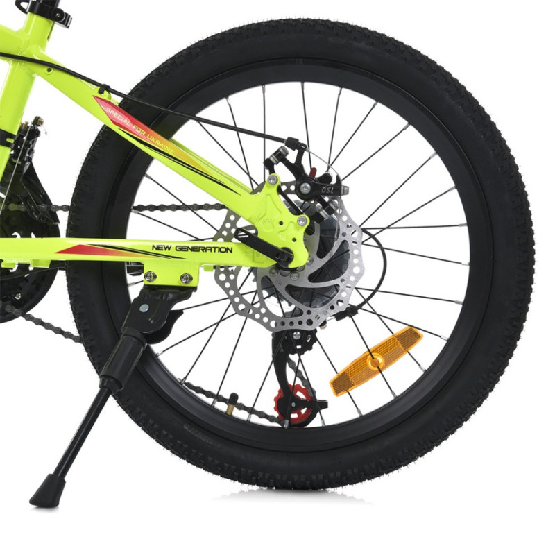 Велосипед підлітковий MTB2001-4, 20 дюймів, салатовий