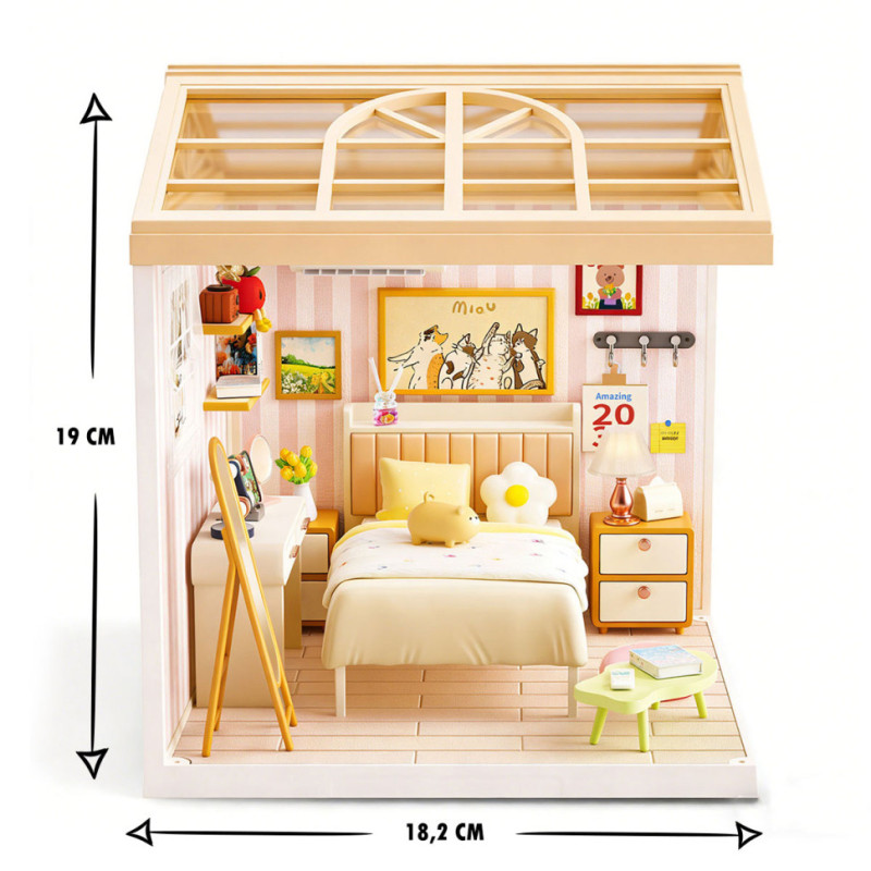 Конструктор-румбокс Спальня Mini House 8004-MH серии 