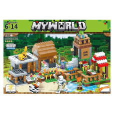 Конструктор дитячий Майнкрафт My World 600D пластик, 778 деталей