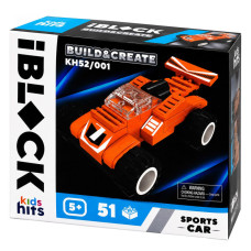 Дитячий конструктор IBLOCK JUNIOR KH52/001(Orange) 51 деталь