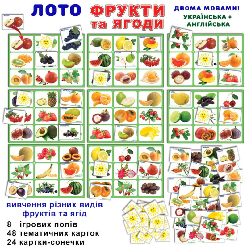 Дитяча настільна гра лото 