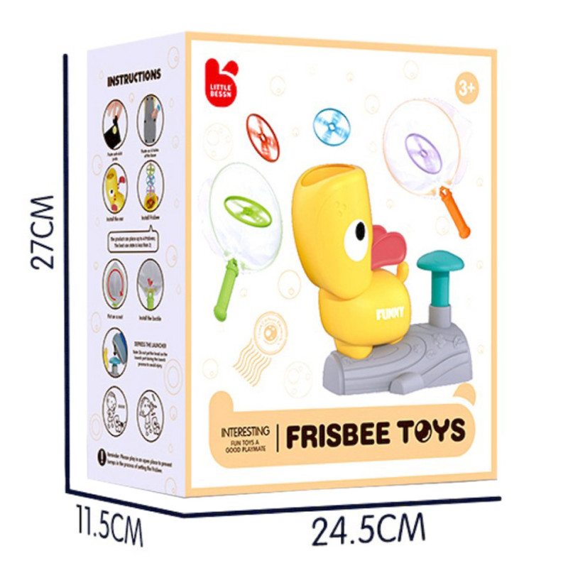 Розважальна гра-фризбі для дітей Catching Games Little Bessn 201Y 2 сачка, 8 дисків