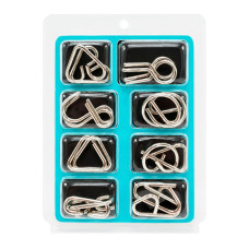 Набір металевих головоломок 2088F-G(Turquoise) 8 шт, в слюді, 12-18-3 см