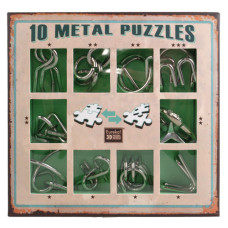 Набір головоломок Metall Puzzles green Eureka 3D Puzzle 473357, 10 головоломок
