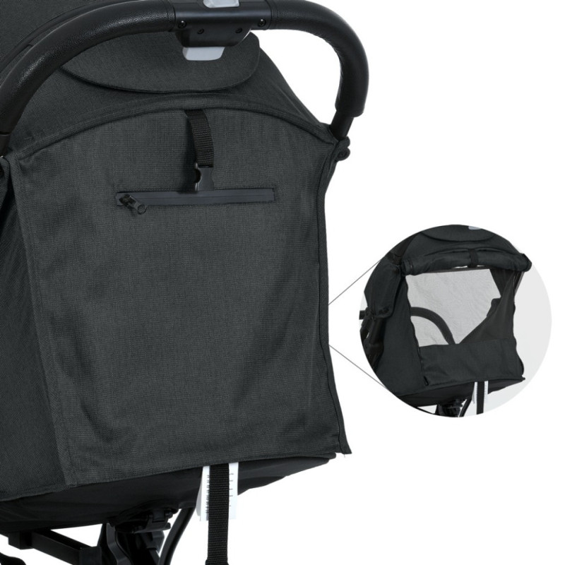 Дитяча прогулянкова коляска FLASH M 5727-1 Almost Black