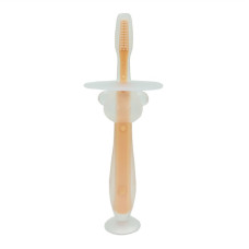 Силіконова зубна щітка Mumlove MGZ-0707(Peach) з обмежувачем