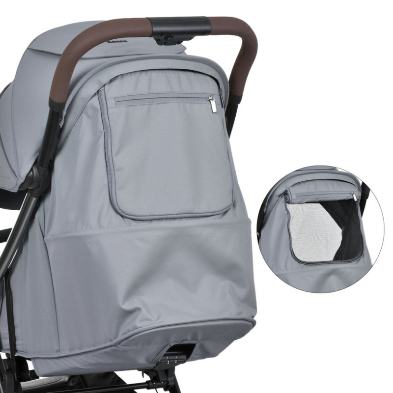 Дитяча прогулянкова коляска AMBER ME 1227 Owl Gray