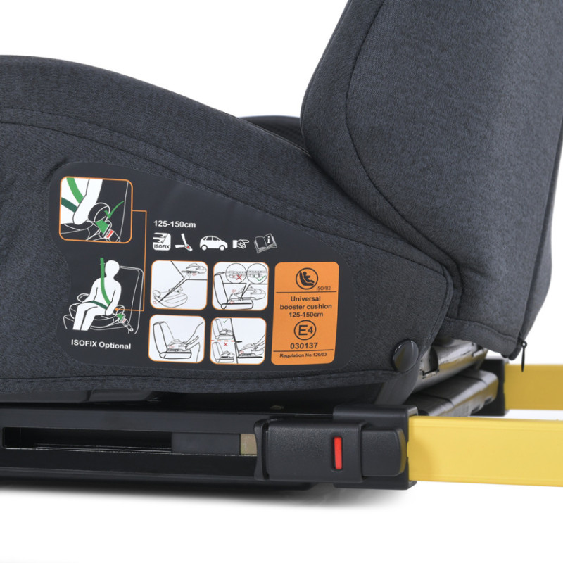 Автокрісло-бустер ME 1112 i-GO Anthracite із кріпленням Isofix