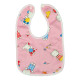 Дитячий слинявчик тканинний MGZ-0600(Pink) на кнопці
