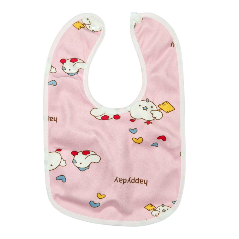 Дитячий слинявчик тканинний MGZ-0600(Pink) на кнопці