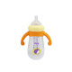 Бутылочка пластиковая с силиконовыми ручками MGZ-0200(Yellow) 260 мл