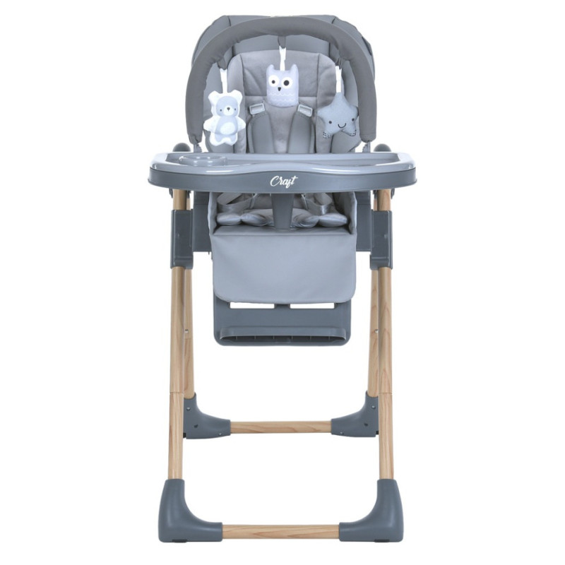 Стільчик для годування CRAFT ME 1115-W Gray, до 15 кг