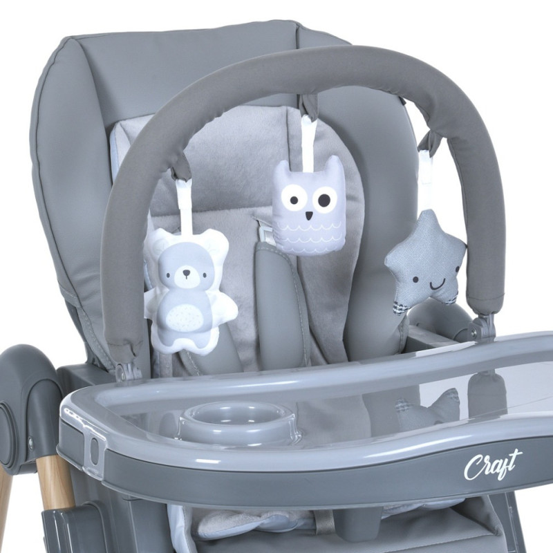 Стільчик для годування CRAFT ME 1115-W Gray, до 15 кг