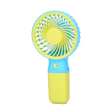 Портативний ручний вентилятор MK 5609(Yellow) з підставкою, 15,5 см, USB
