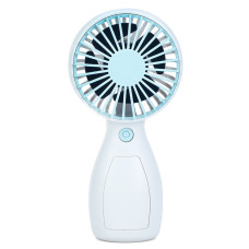Портативний ручний вентилятор MK 5663-1(Blue) 13 см, акумулятор, USB зарядне