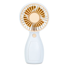 Портативний ручний вентилятор MK 5663-1(Yellow) 13 см, акумулятор, USB зарядне