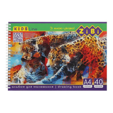 Альбом для малювання KIDS Line ZB.1442 на пружині, А4, 40 аркушів, в асортименті