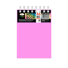 Блокнот А6 В-БП6-80(Pink) 80 аркушів, пружина зверху