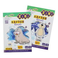Набір білого двостороннього картону А4 KIDS Line ZB.1991, 180 г/м², 10 аркушів