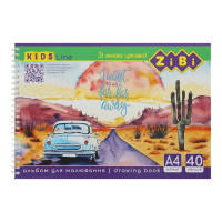 Альбом для малювання KIDS Line ZB.1442-4 на пружині, А4, 40 аркушів