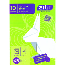Набір білого картону KIDS Line ZB.1990 А4, 10 аркушів, 235 г/м2