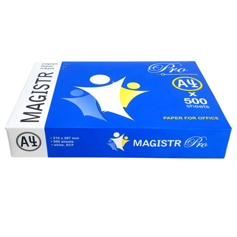 Бумага офисная Magistr Pro для принтера A4-500+, 500 листов, плотность 80 г/м²