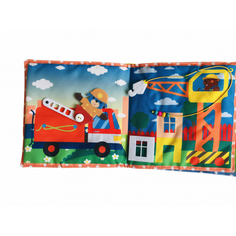 Текстильна розвиваюча книга для малят Bambini 