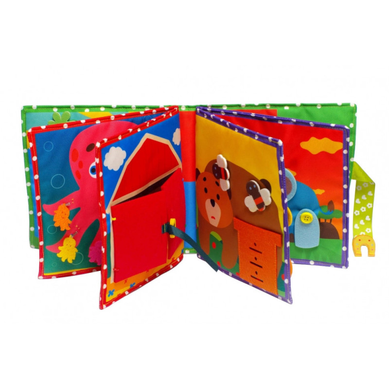 Текстильна розвиваюча книга для малят Bambini 