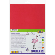 Фоаміран для творчості А4 KIDS Line ZB.1843, 5 аркушів, 8 кольорів, 1 мм