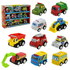 Ігровий набір машинок Mini Cartoon Car 5857 у наборі 10 шт