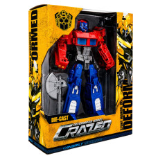 Дитяча іграшка Трансформер W8840(Red-Blue) пластик, робот 19 см+вантажівка