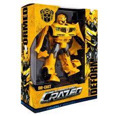 Дитяча іграшка Трансформер W8840(Yellow) пластик, робот 19 см+машина