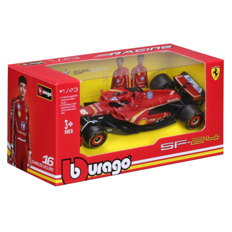 Автомодель FERRARI RACING - SF-24 Bburago 18-36844 масштаб 1:43