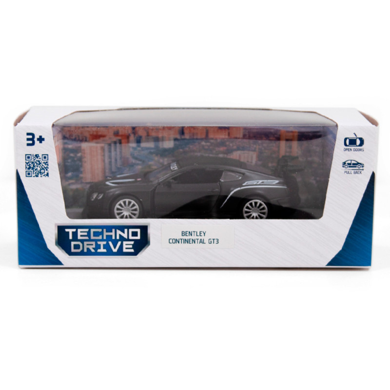 Дитяча автомодель BENTLEY CONTINENTAL GT3 TechnoDrive 250259 чорний матовий