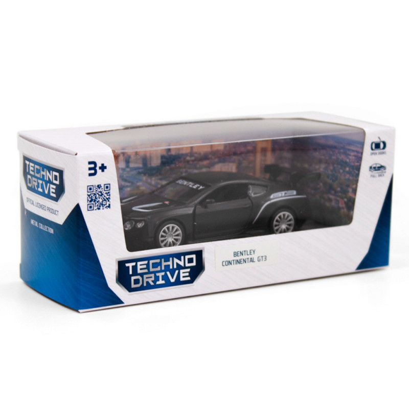 Дитяча автомодель BENTLEY CONTINENTAL GT3 TechnoDrive 250259 чорний матовий