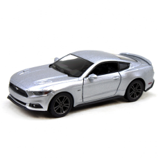 Колекційна іграшкова машинка FORD MUSTANG GT KT5386W інерційна  Silver