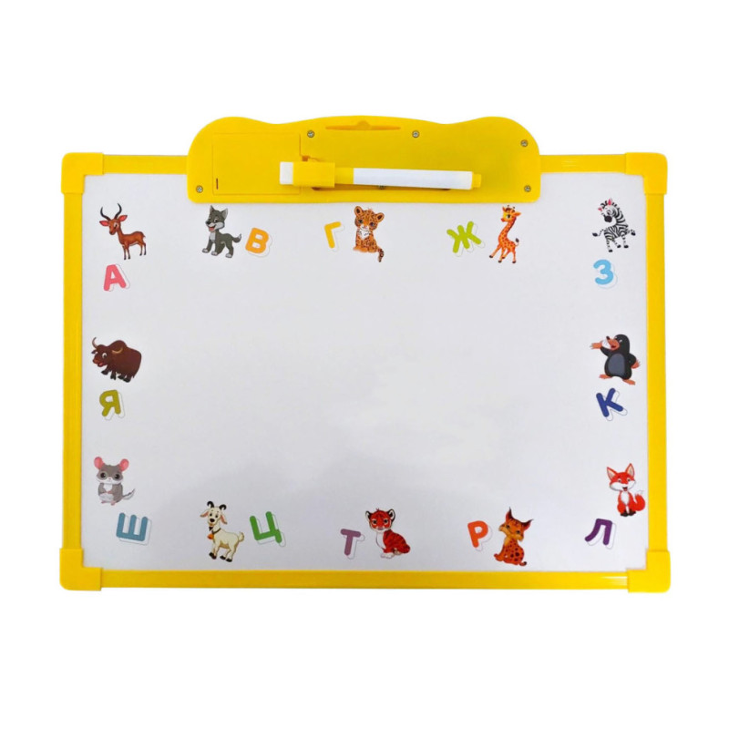 Інтерактивна дошка Весела Абетка SK 0020(Yellow) 2 в 1, для малювання, українська мова