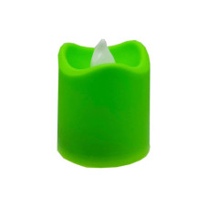 Декоративна свічка LED з полум'ям 12-67C(Green) 4 см, зелений