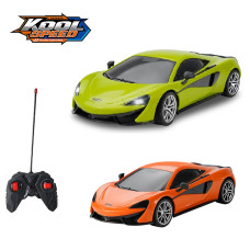 Машинка на радіокеруванні "McLaren" на батарейках оливкова/оранжева (25,2x12x10 см)/Kool Speed