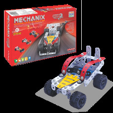 Металевий конструктор, розвиваючий "MECHANIX" Автомобілі (155 елм./15 моделей)