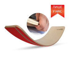 Рокерборд З ЗАХИСТОМ ДЛЯ ПАЛЬЦІВ SwaeyBoard (балансборд) дитячий  Червоний