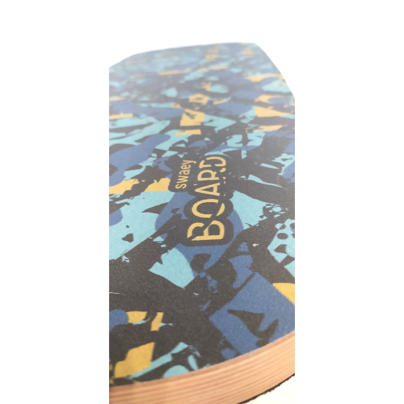 Балансборд SwaeyBoard балансир чорний 10 см валик Синій
