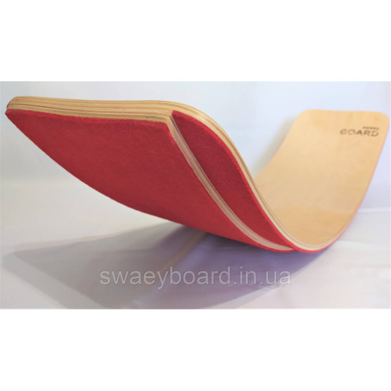 Рокерборд SwaeyBoard з захистом для пальців  (балансборд)  Червоний